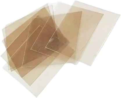 Lot of 100 pcs Transparent Insulating Mica Sheets 60mm x 50mm x 0.3mm
